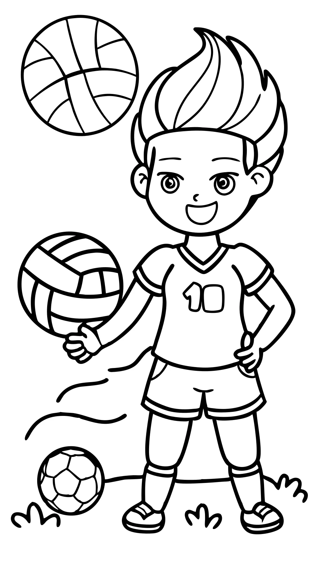 páginas para colorear de voleibol